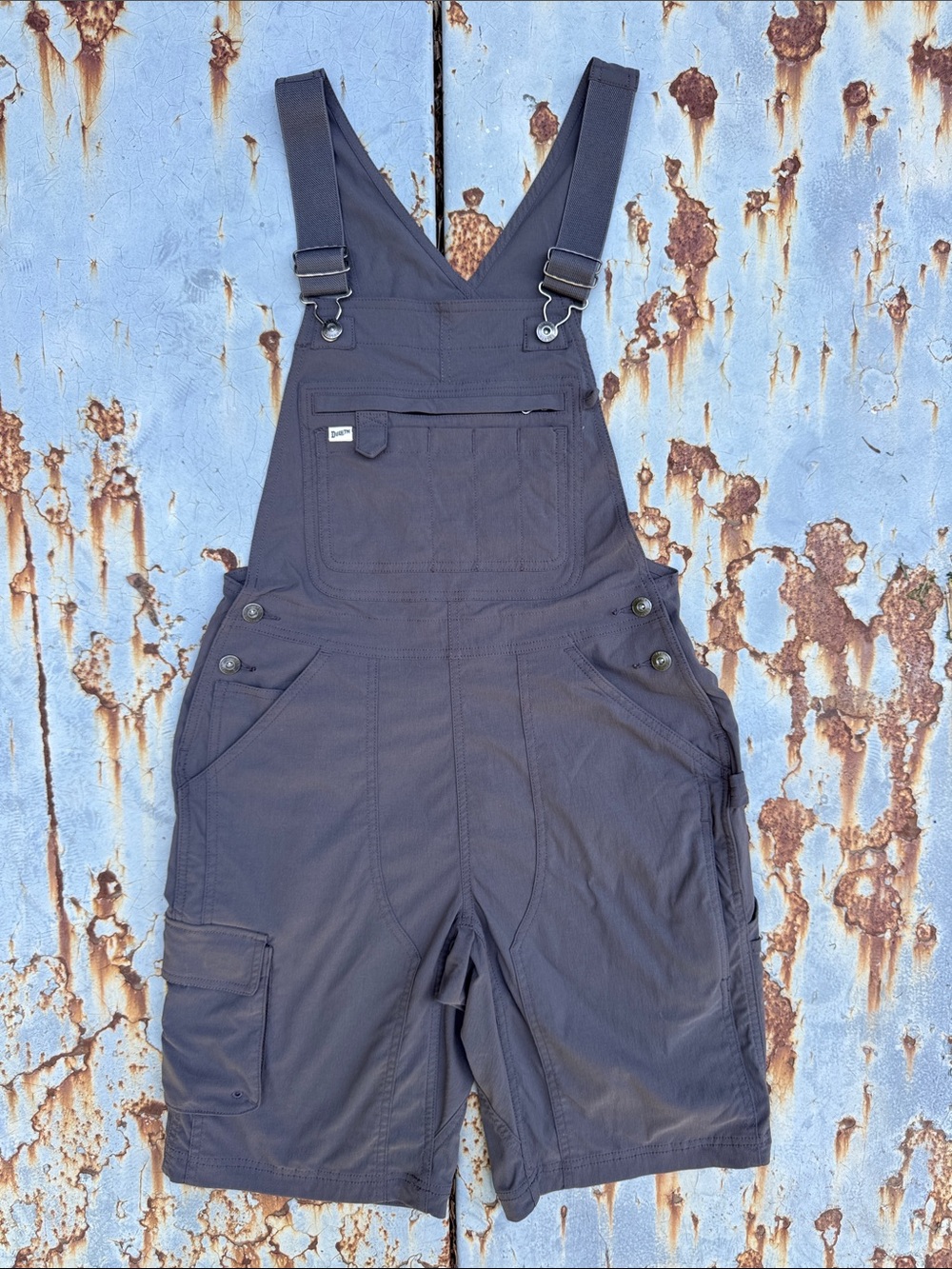 Duluth Heirloom Gardening Dark Gray Short Overalls